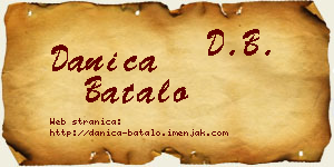 Danica Batalo vizit kartica